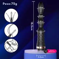 Plug Anal Vibratório Escalonado 10 Modos de Vibração Super Macio