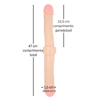 Pênis Grande Big Head para Dupla Penetração - Flexível
