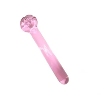 Plug Anal de Vidro Dildo Estimulador Liso com Coração