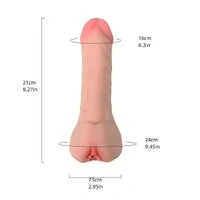 Masturbador Masculino Capa Formtato Pênis com Vagina Macia