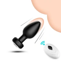 Plug Anal em Silicone - Vibrador Estimulador e Controle Remoto