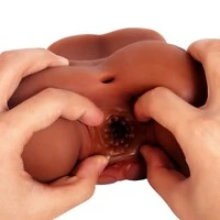 Bunda com Vagina e Ânus Masturbador Masculino Pequeno Realístico