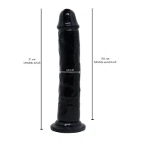 Prótese Peniana Dildo em Silicone com Ventosa