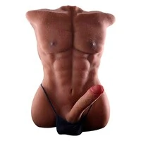 Masturbador Boneco Homem Meio Corpo em Cyberskin Grande 27kg