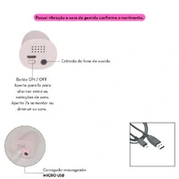 Masturbador com Vibro e Gemidos em Formato de Corpo Feminino