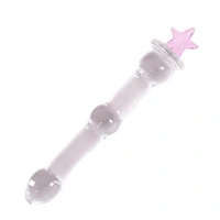 Plug Anal Dildo Masturbador de Vidro Formato de Estrela