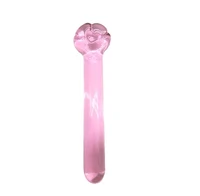 Plug Anal de Vidro Dildo Estimulador Liso com Coração