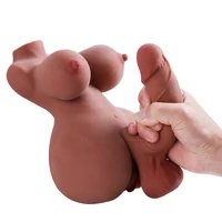 Masturbador Hermafrodita Corpo Realístico Vagina Ânus Pênis