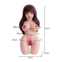Boneca Sexual Realística Meio Corpo Boca Vagina e Ânus Sex Doll