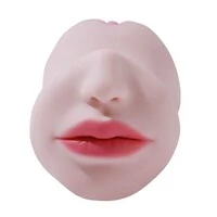 Masturbador Masculino Duplo em Formato de Vagina e Ânus com Boca
