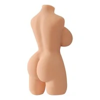 Masturbador Hermafrodita Meio Corpo em CyberSkin com Seios e Pênis Super Realístico