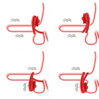Anel Peniano Duplo com Vibrador Rosa Estimuladora