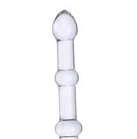 Plug Anal de Vidro Dildo Estimulador Formato de Lua