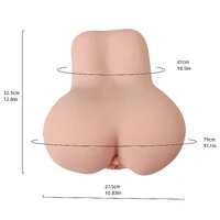 Masturbador Masculino Bunda com Vagina e Ânus Cyberskin