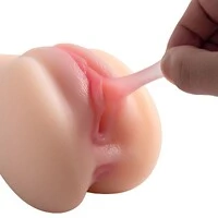 Masturbador Masculino Vagina e Ânus Super Macio Cyberskin