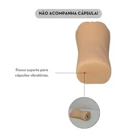 Masturbador Masculino com Suporte para Cápsula Vibratória