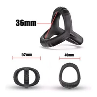 Anel Peniano Duplo para Pênis e Escroto Super Macio e Flexivel