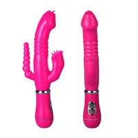 Vibrador de Ponto G e Clitóris Recarregável com 12 Modos de Vibração 3 em 1