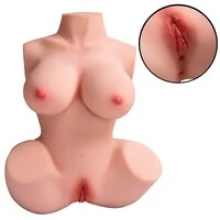 Masturbador Masculino Meio Corpo Feminino Vagina e Ânus Super Sensual