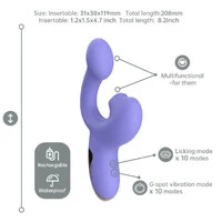 Vibrador Dupla Estimulação com 10 Modos de Vibração, App Interativo- Magic Motion Magic Ponder