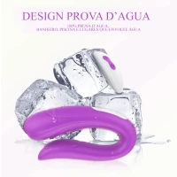 Vibrador de Casal Mermaid Multivelocidade em Silicone