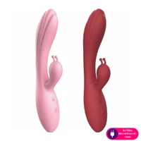 Vibrador Ponto G com Estimulador de Clitoris Slug Toque Suave Aveludado
