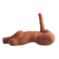 Boneco Homem Meio Corpo Pênis com Vértebra Ânus Penetrável
