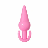 Plug Anal Liso em Silicone Jelly com Base Avantajada 11 cm x 3,5 cm