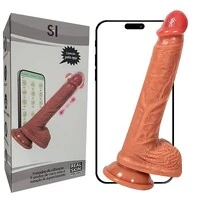 Pênis Realístico Vibrador com Vai e Vem Rotação com Aquecimento Controle por APP