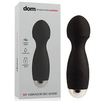 Vibrador Big Wand V7 em Silicone Aveludado Recarregável