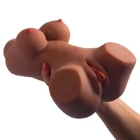 Masturbador Masculino Super Realístico Meio Corpo em Cyberskin Vagina e Ânus
