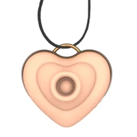 Vibrador Sugador de Clitóris em Formato Colar de Coração