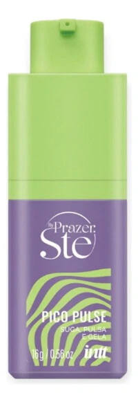 Gel Sugador Excitante Pico Pulse Beijável Unissex Vibra Pulsa e Gela Forte