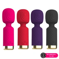 Mini Vibrador Massageador Multivelocidade com Toque Aveludado