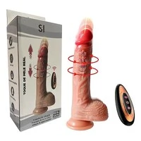 Pênis Realístico Silicone Líquido Com Vai E Vem Aquecimento