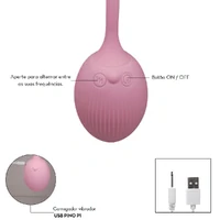 Vibrador Estimulador Clitoriano Duplo por Aplicativo Recarregável Toque Aveludado