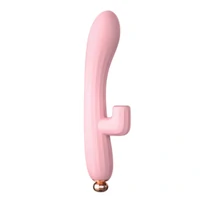 Vibrador Ponto G com Estimulador Clitoriano Toque Aveludado Super Macio