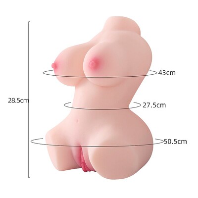 Foto Masturbador Masculino Super Realístico Meio Corpo em Cyberskin Vagina e Ânus