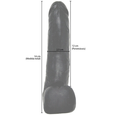 FotoPênis Minor em Silicone Maciço 14 x 2,5 cm