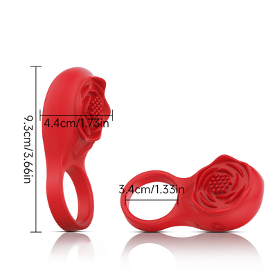 FotoVibrador Anel Peniano Masculino Formato Flor Com Aplicativo