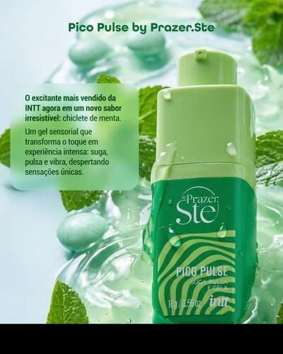 FotoGel Sugador Excitante Pico Pulse Beijável Unissex Vibra Pulsa e Gela Forte