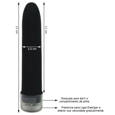 Vibrador Personal com Toque Aveludado YouVibe 13 cm x 2,5 cm