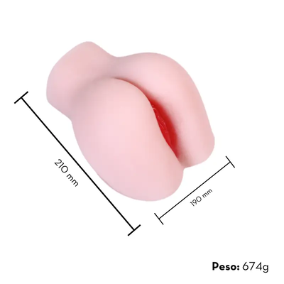 FotoMini Masturbador Masculino Bumbum Cyberskin Super Macio Vagina e Ânus