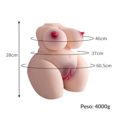 FotoMasturbador Sexual Boneca Meio Corpo Realístico Mulher Real