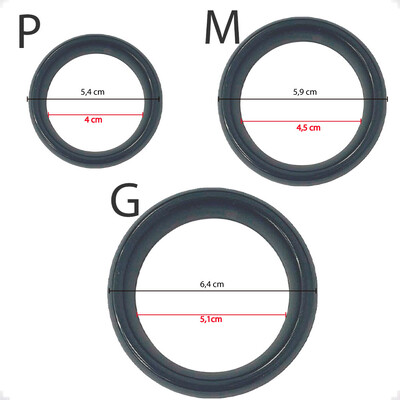 FotoAnel Peniano em Aço com Até 5 cm de Diâmetro