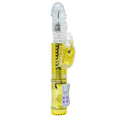 Foto Vibrador Rotativo Vai e Vem com Estimulador de Borboleta 25 cm x 3,5 cm