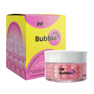 Foto Gel Deslizante Bubble Vibes 3 em 1 Desliza, Vibra e Aquece Chiclete