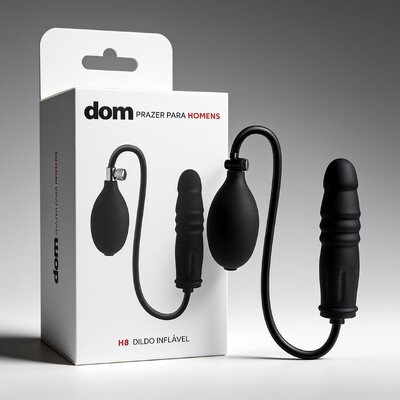 Foto Dildo H8 Inflável em Silicone com Bomba Manual com Controle de Pressão
