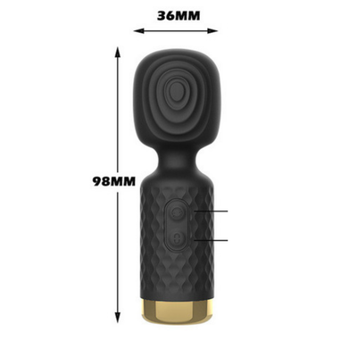 FotoMini Vibrador Massageador Multivelocidade com Toque Aveludado