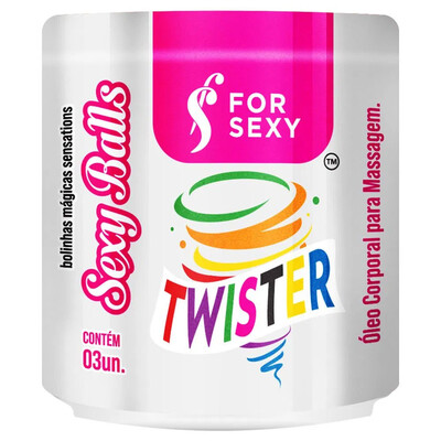 Bolinhas Excitantes Sexy Balls 3 Unidades - Twister - For Sexy